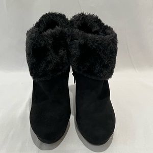 Guess GBG Desten Black Ankle Boot Heels Shoe Size 8